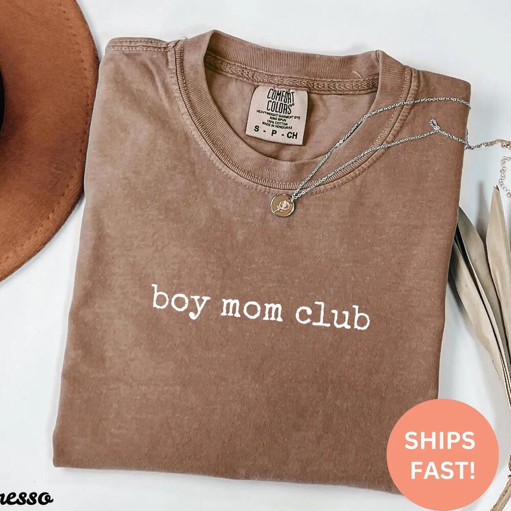 Boy Mom Club Shirt, Mom Of Boys Tshirt, Cute Mom Life Shirt